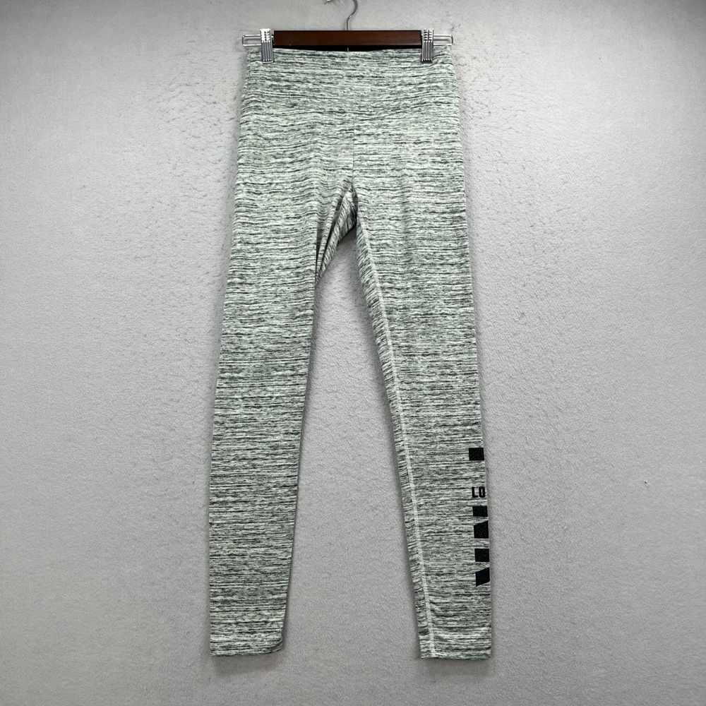 PINK Active Leggings Womens Small Gray Space Dye Yoga Gym Athleisure Workout